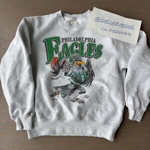 Vintage Philadelphia Eagles Football Sweatshirt Retro 90s NFL Eagles Shirt tee